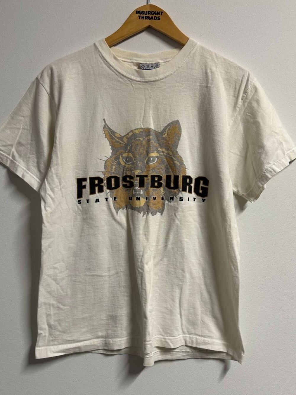 Vintage Frostburg State University T-shirt White Medium